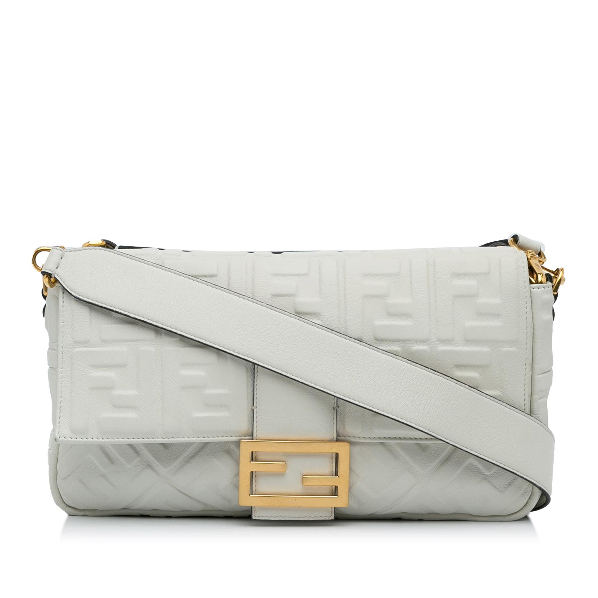 FNDI Medium Embossed FF Baguette (SHG-FQLmEP)