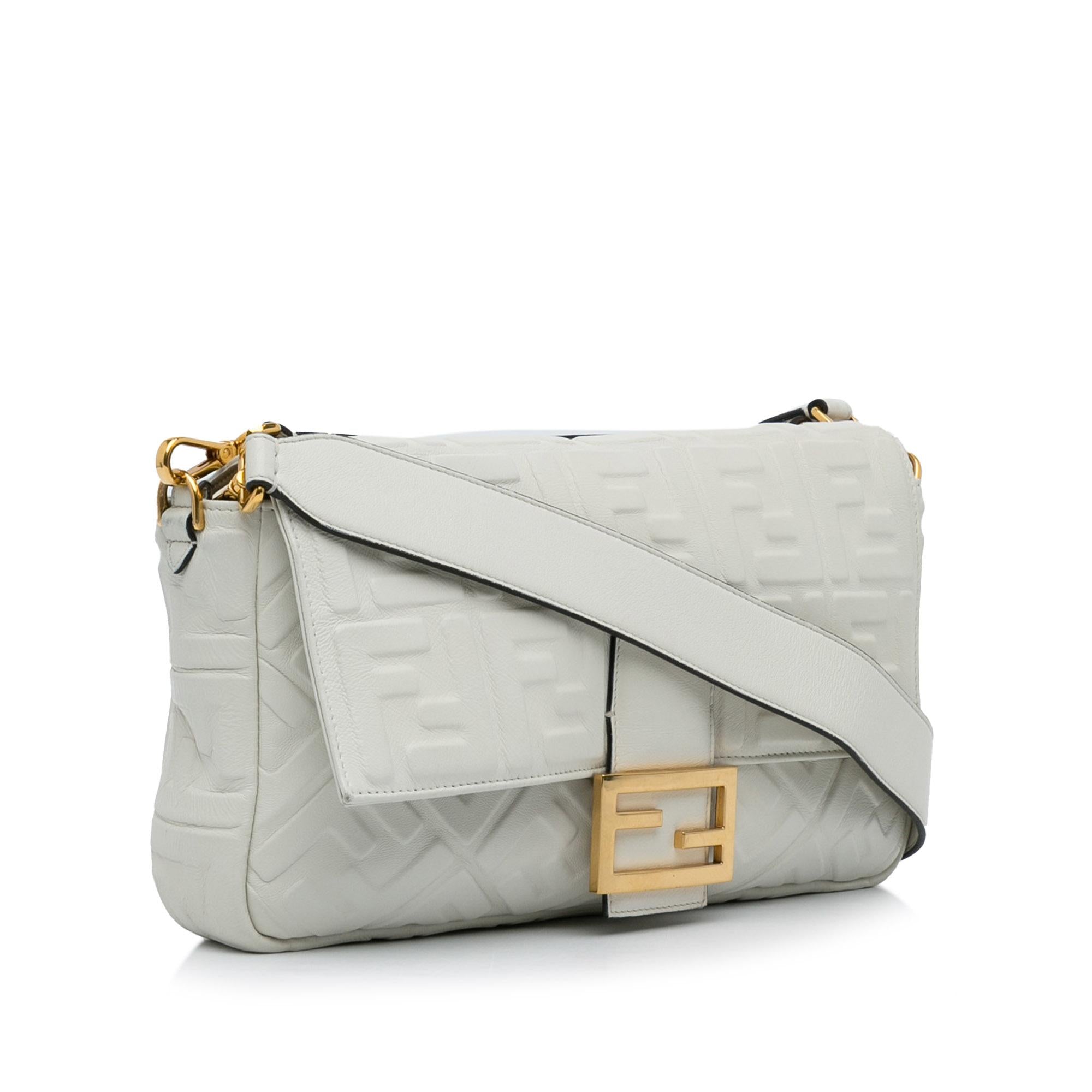 FNDI Medium Embossed FF Baguette (SHG-FQLmEP)