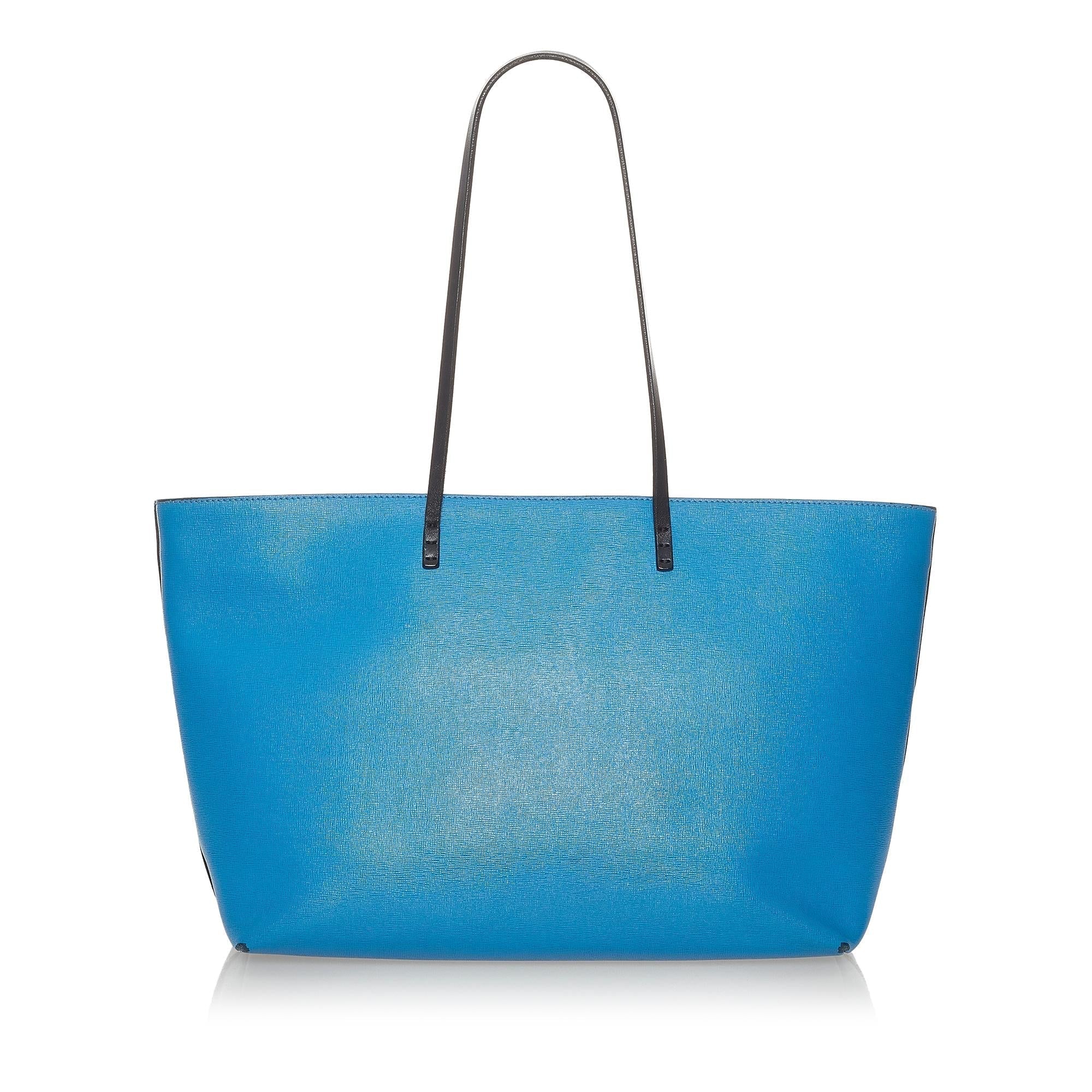 FNDI Medium Monster Roll Leather Tote Bag (SHG-28115)