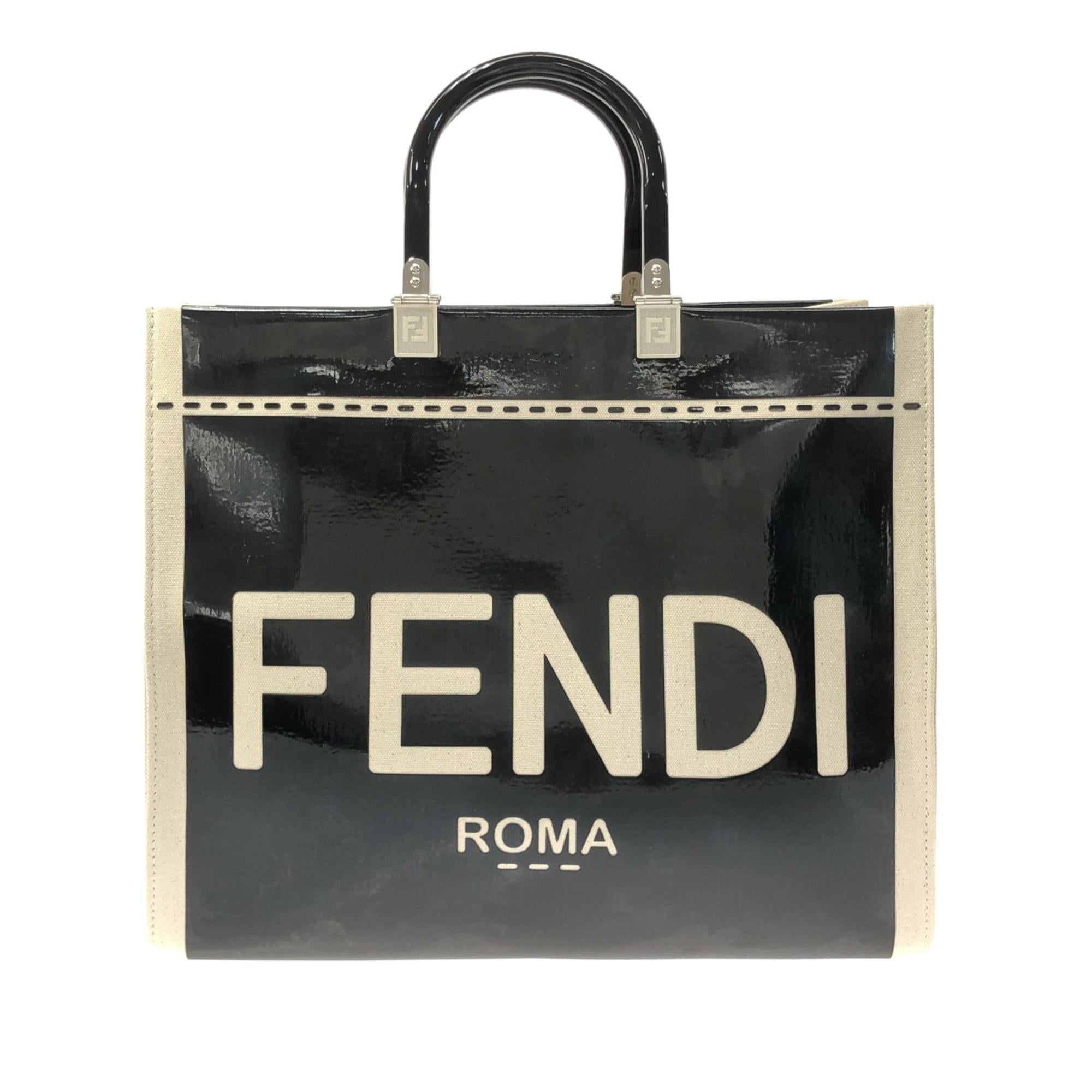 FNDI Medium Patent Sunshine Shopper Tote (SHG-bMcH3T)