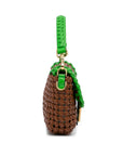 FNDI Medium Woven Leather Baguette Bag (SHG-TagzzS)