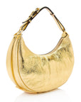 FNDI Metallic Leather FNDIgraphy Small Hobo (SHF-k6ARkM)
