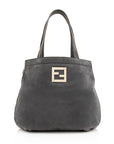 FNDI Metallic Suede Chain Trim Tote (SHF-19730)
