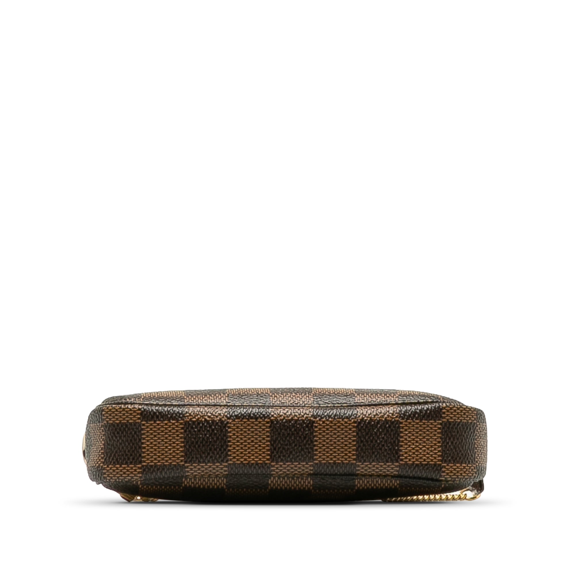 Brown LV Damier Ebene Trunks and Bags Mini Pochette Accessoires Baguette