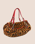 CHRISTIAN DOR LEOPARD PRINT DIVA SHOULDER BAG