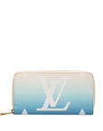 Blue LV Monogram Giant By The Pool Zippy Wallet