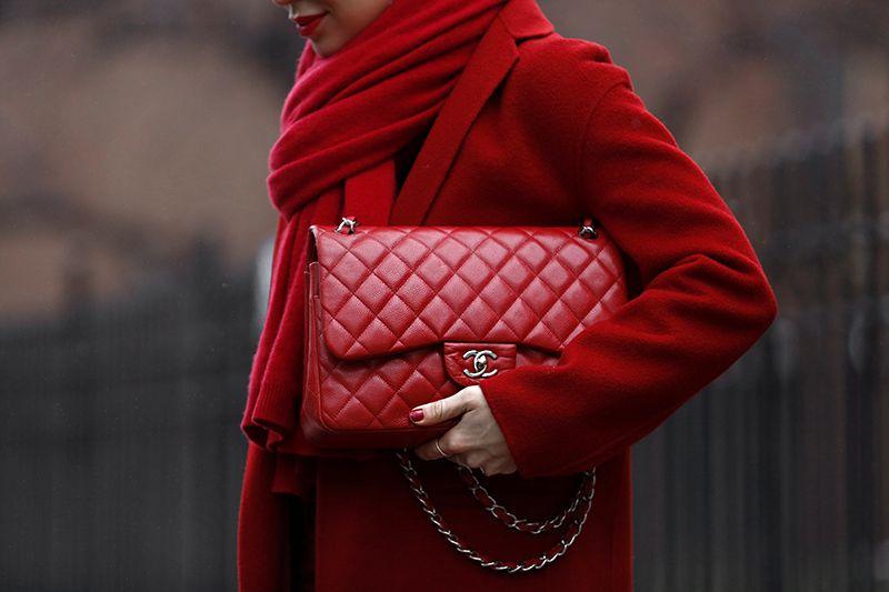 Chanel Classic Clutch With Chain – CWC Lambskin Red SiLVer-Toned