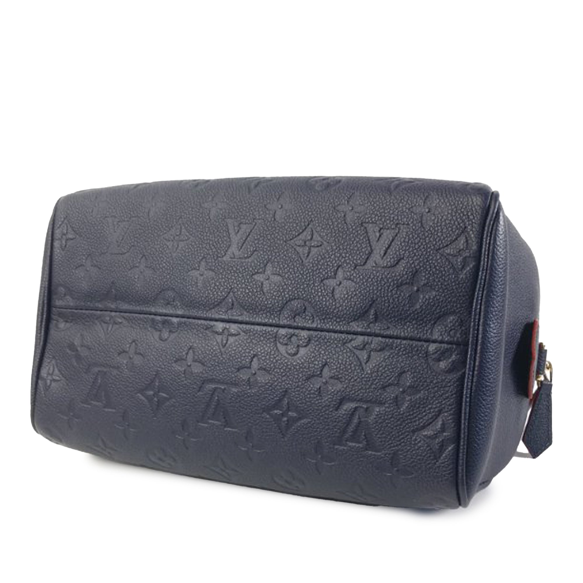 Blue LV Monogram Empreinte Speedy Bandouliere 25 Satchel