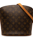 Brown LV Monogram Drouot Crossbody Bag