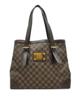 Brown LV Damier Ebene Hampstead MM Tote Bag