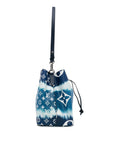 Blue LV Monogram Escale NeoNoe MM Bucket Bag