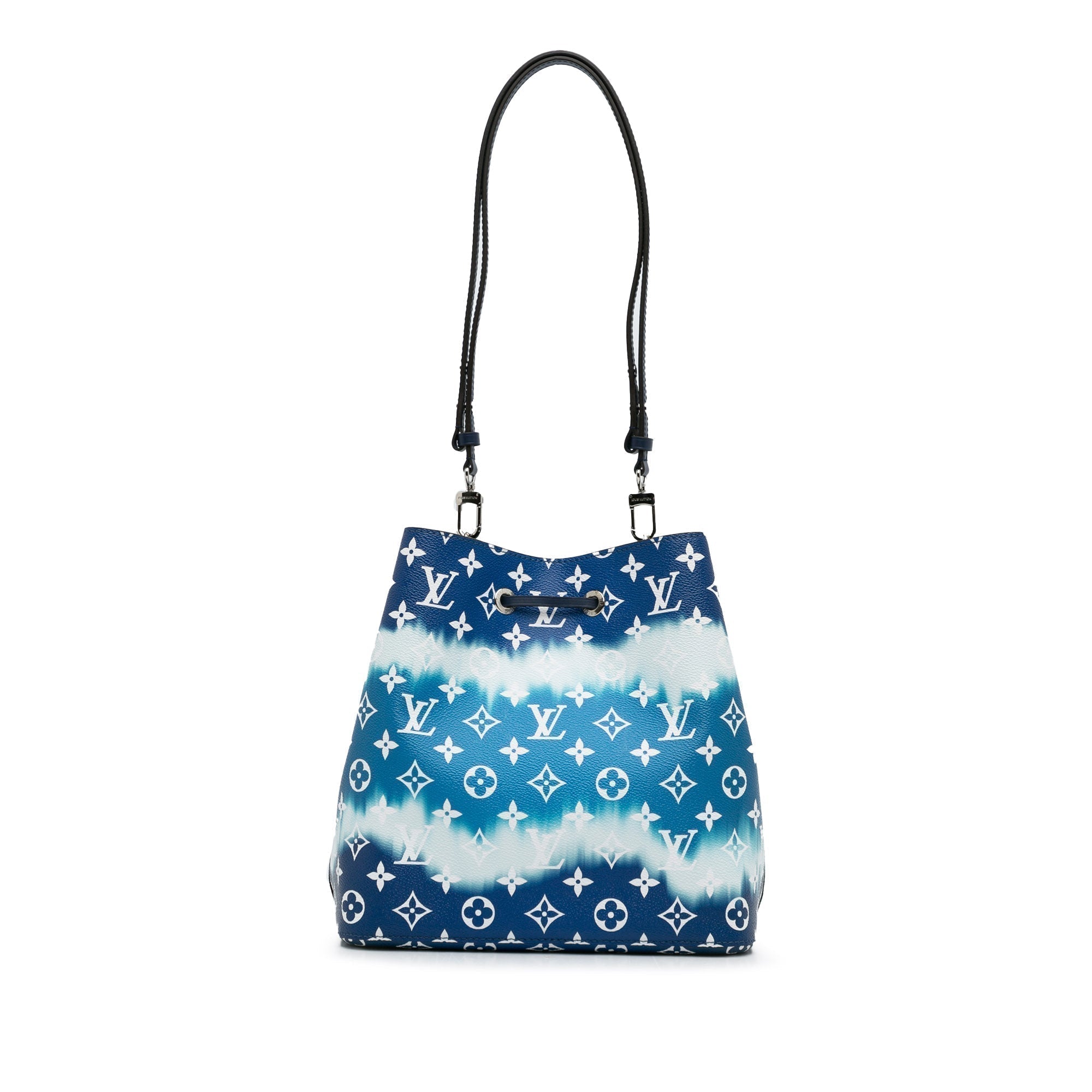 Blue LV Monogram Escale NeoNoe MM Bucket Bag