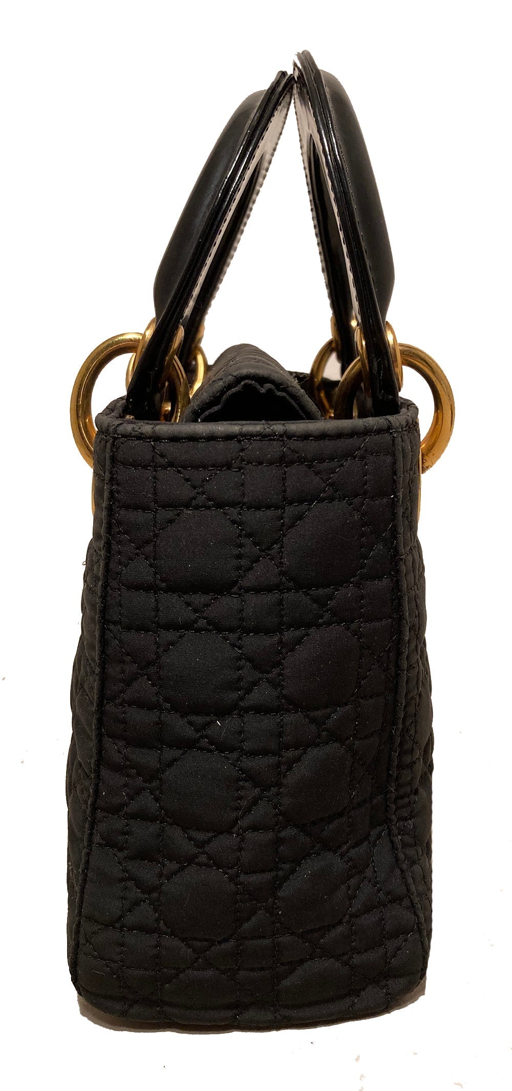 Christian DOR Black Nylon Mini Lady DOR Bag