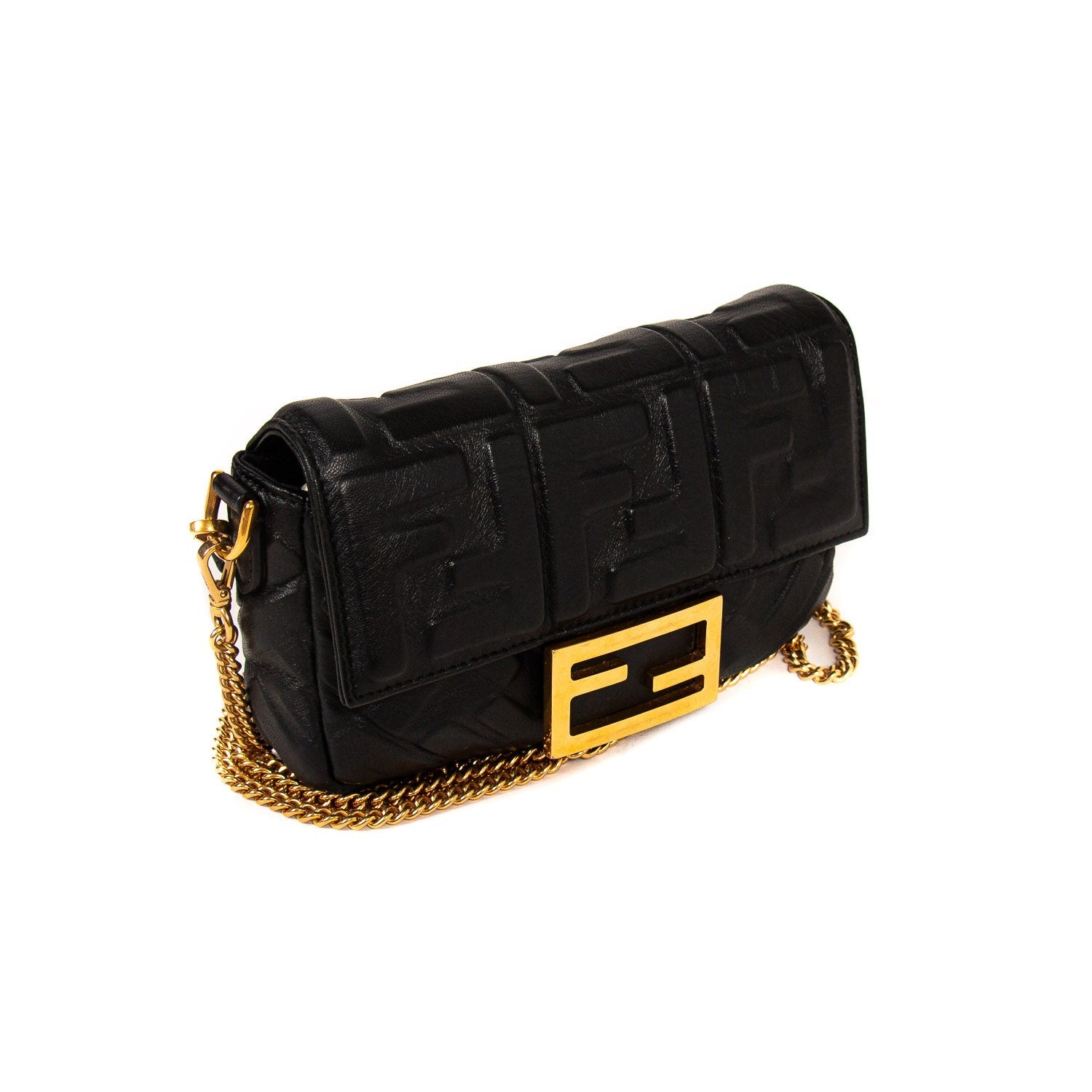 FNDI Leather Mini Baguette