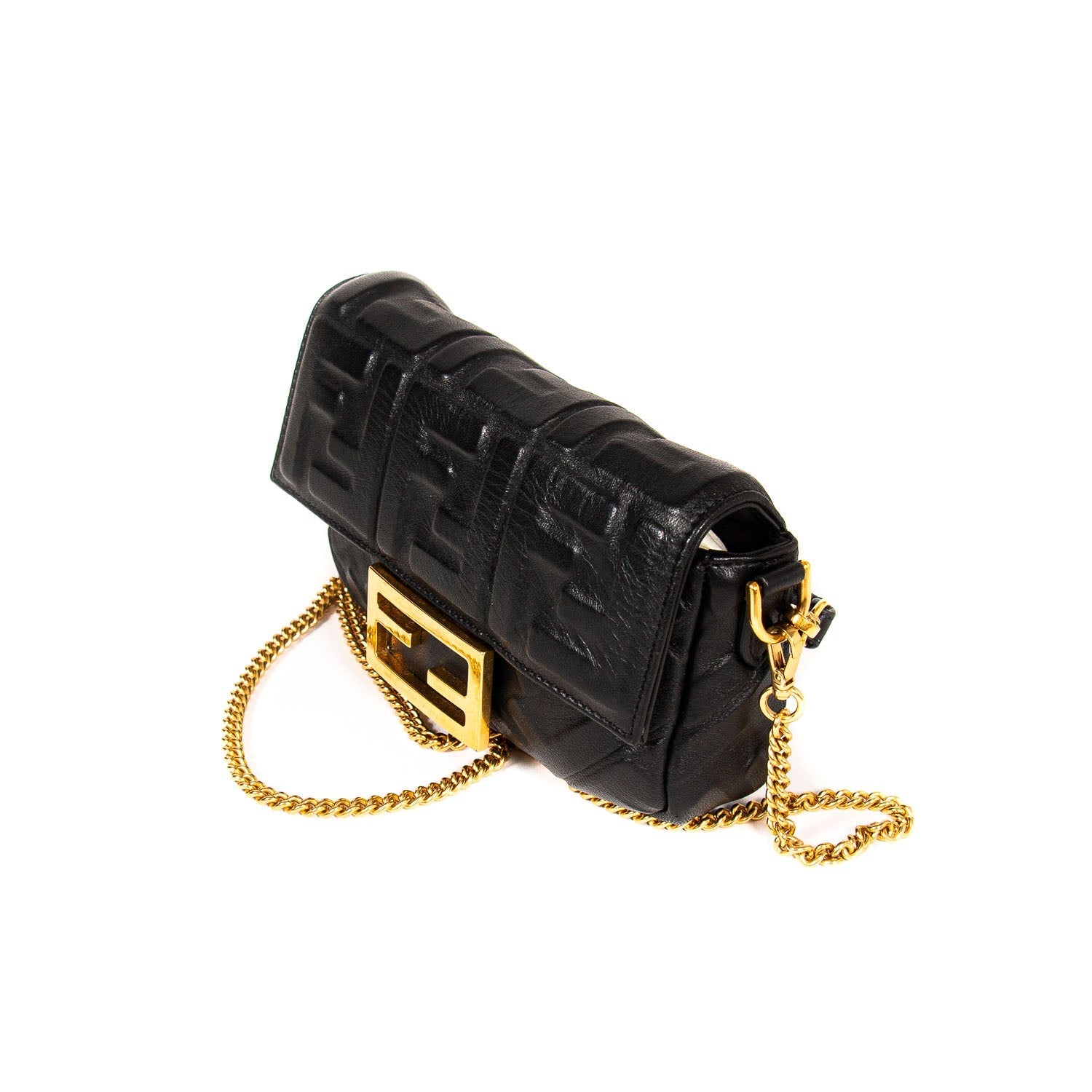FNDI Leather Mini Baguette