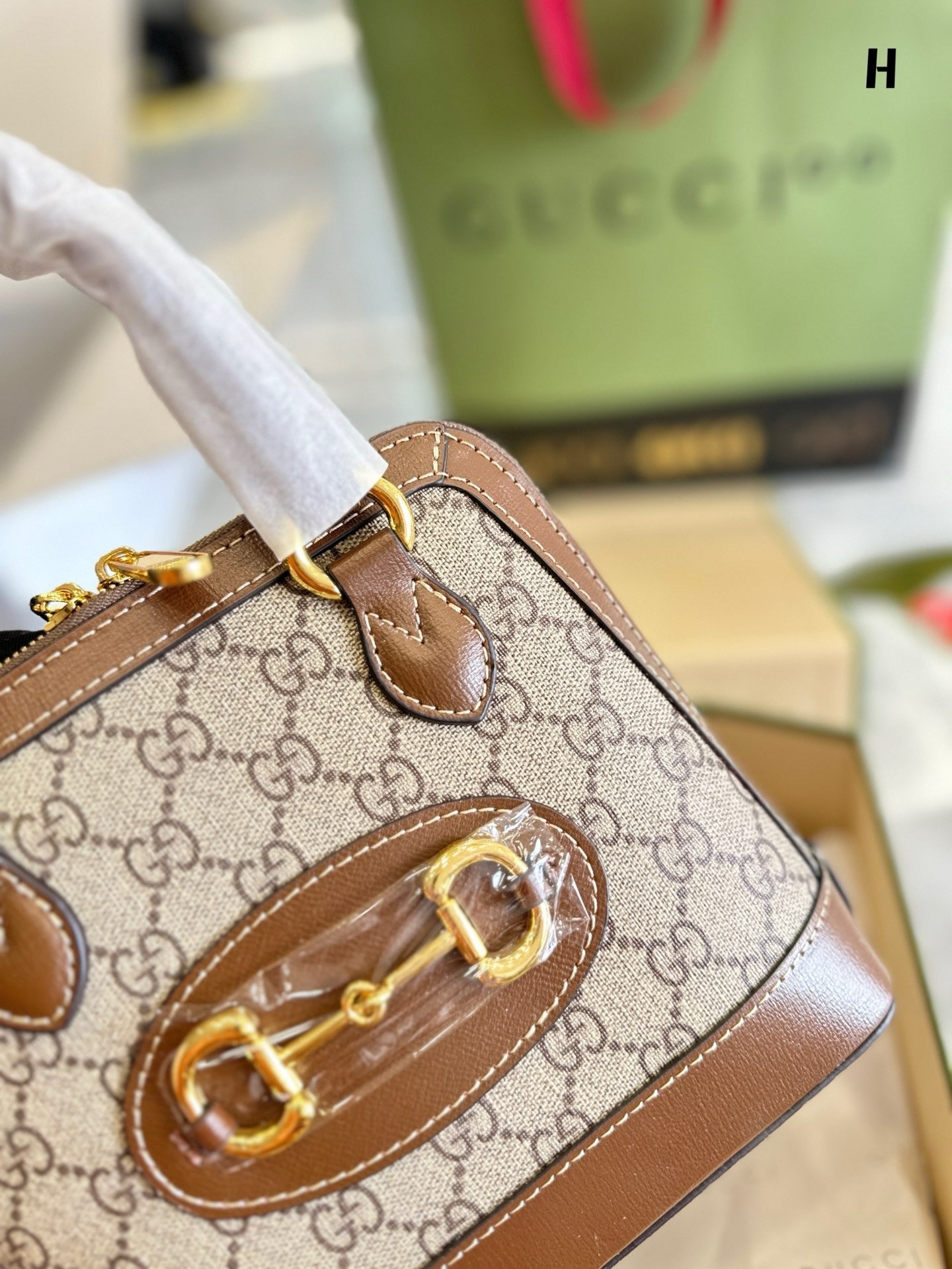 GC GCCI Horsebit Mini/Small Top Handle Bag