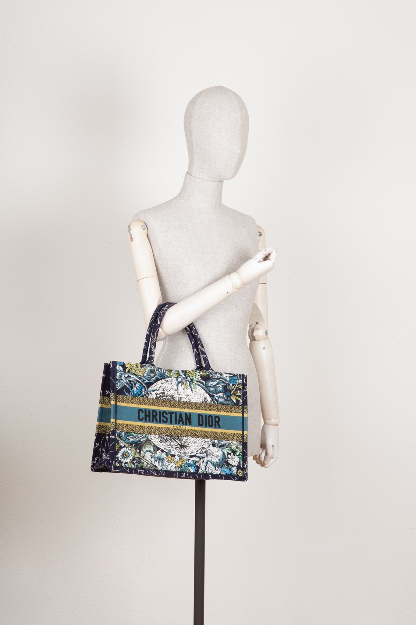 CHRISTIAN DOR Book Tote Medium Darkblue