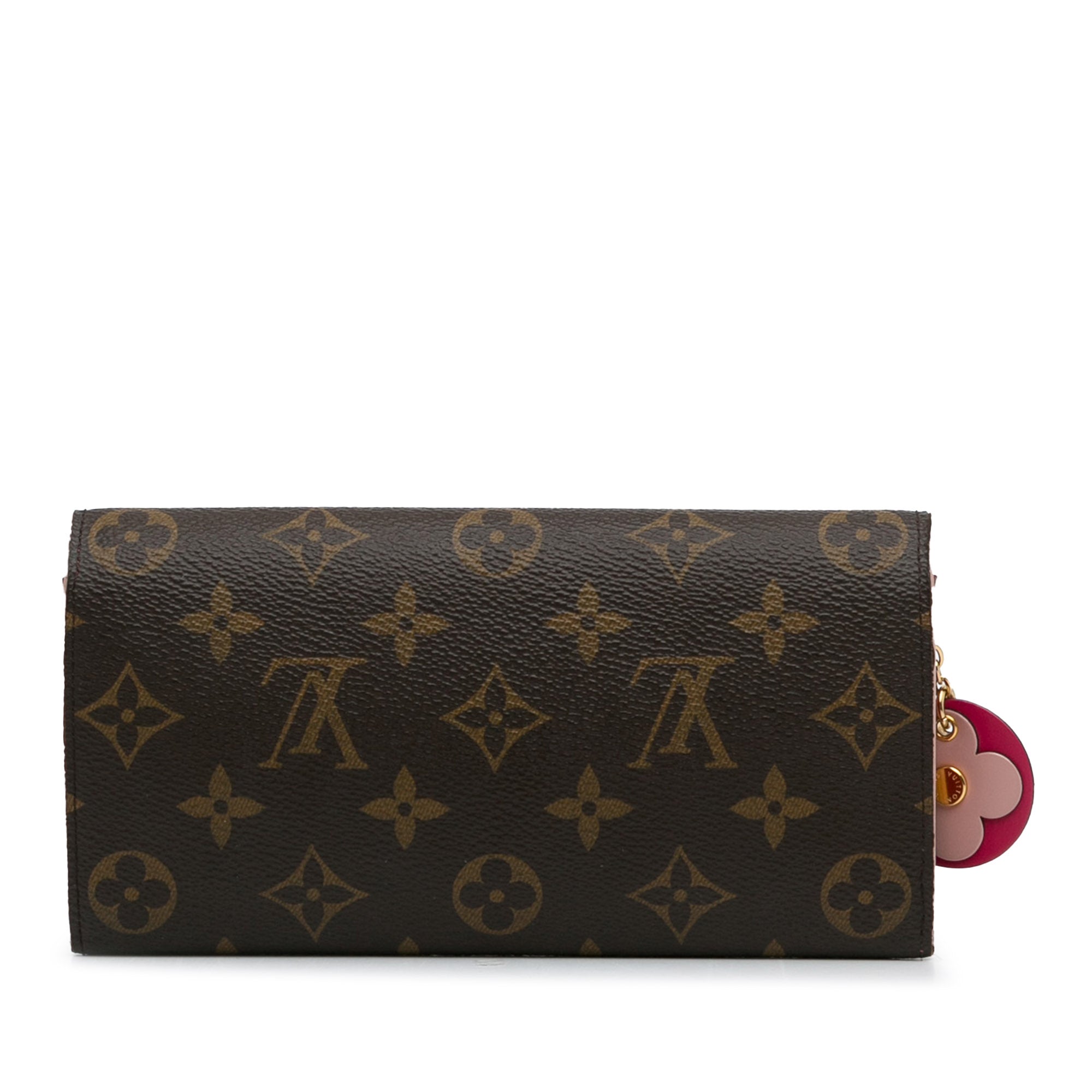 Brown LV Monogram Emilie Bloom Flowers Wallet