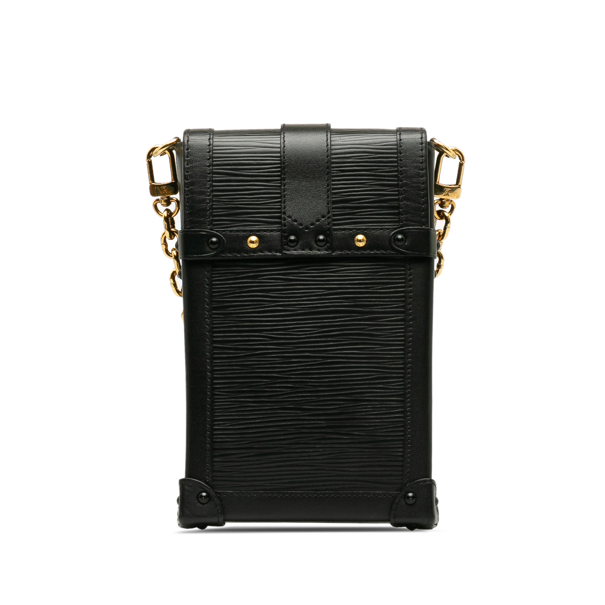Black LV Epi Vertical Trunk Pochette Crossbody Bag