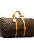 Brown LV Monogram Keepall 60 Travel Bag