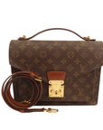 Brown LV Monogram Monceau 28 Satchel