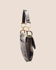 CHRISTIAN DOR CAMOUFLAGE PRINT SADDLE BAG