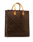 Brown LV Monogram Sac Plat Tote Bag