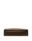 Brown LV Monogram Sac Plat Tote Bag