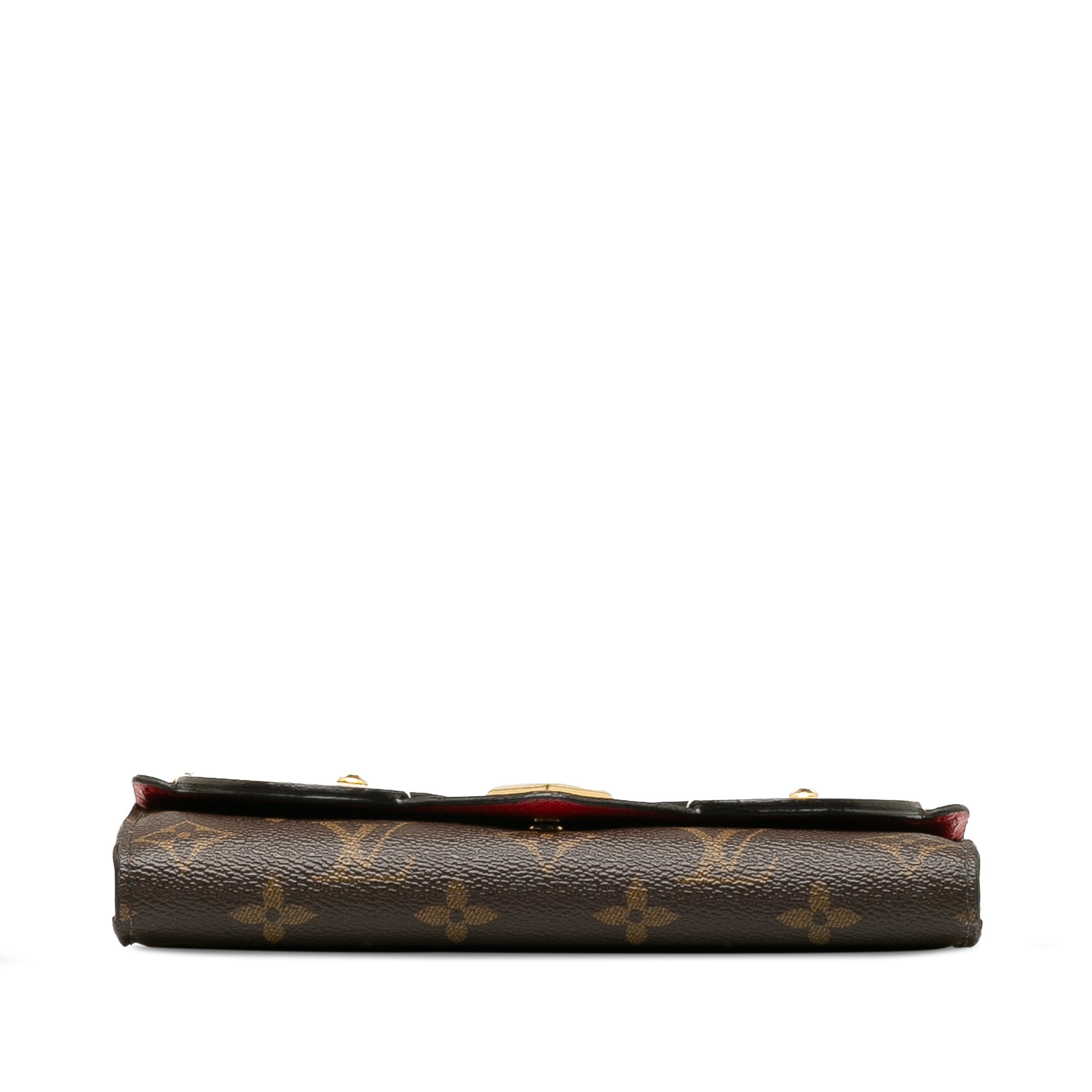 Brown LV Monogram Valentines Bird Sarah Wallet