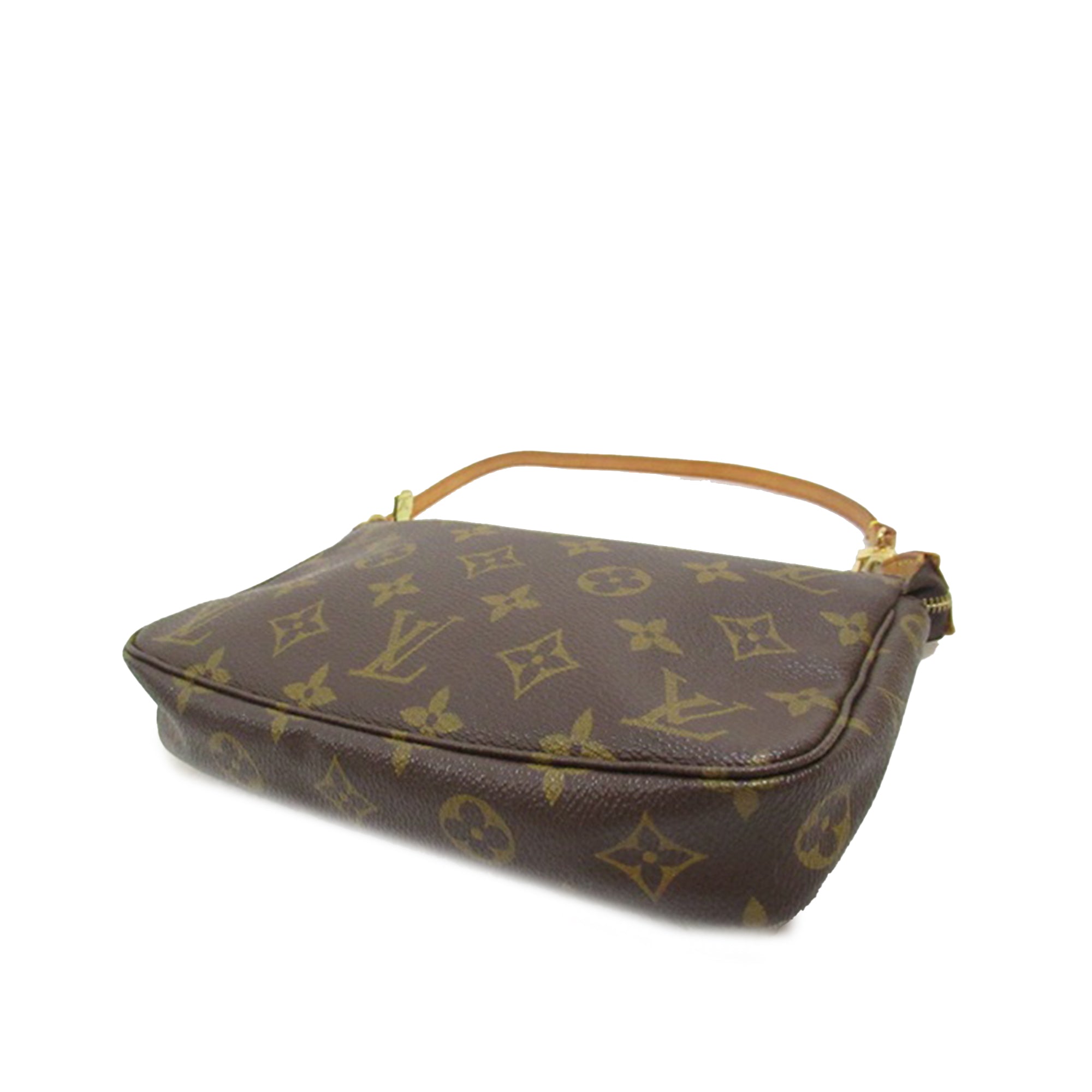 Brown LV Monogram Pochette Accessoires Shoulder Bag