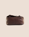 CHRISTIAN DOR BROWN LEATHER MINI GAUCHO BAG