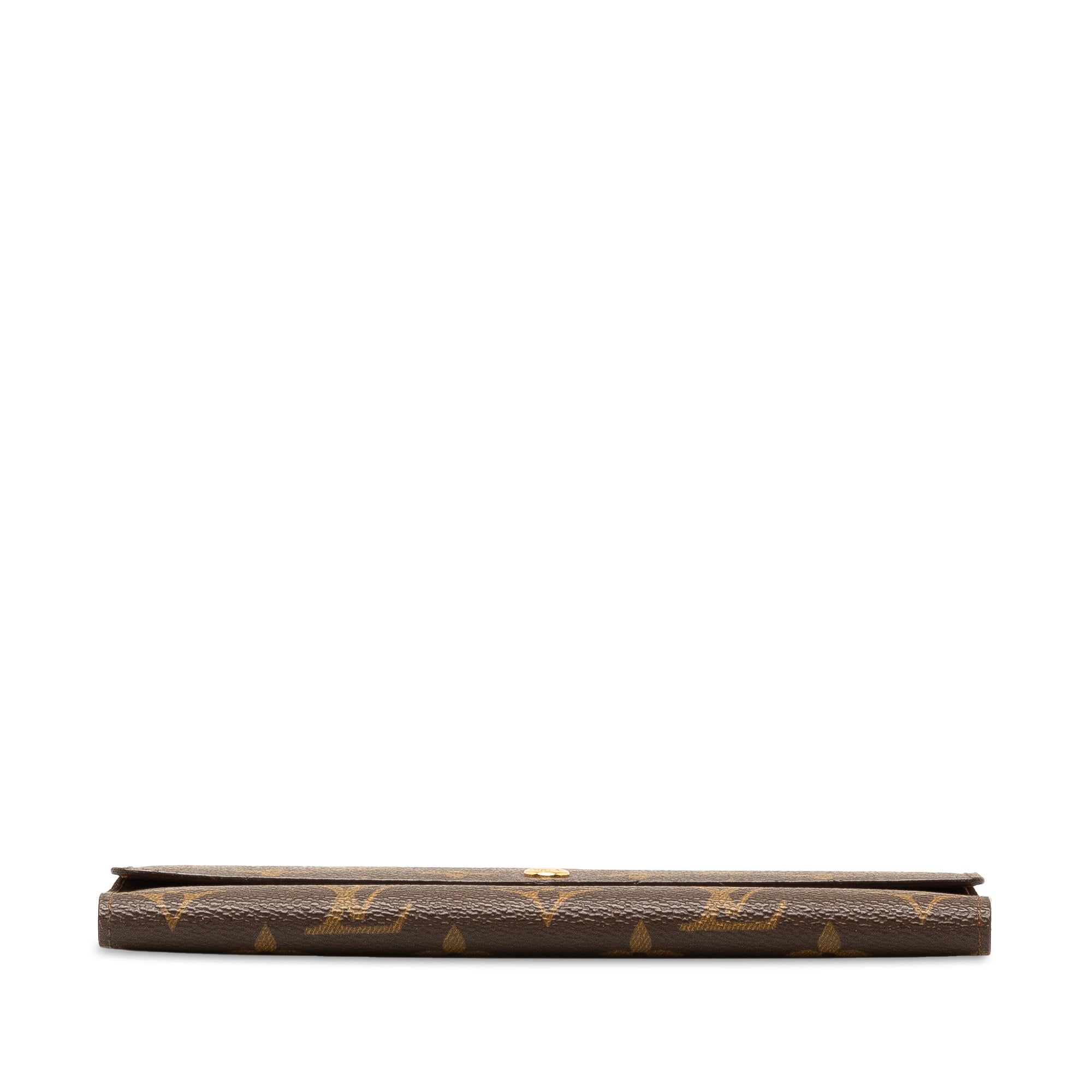 Brown LV Monogram Porte Tresor International Long Wallets