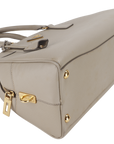 PRD DOME HANDBAG (BL) POMICE SAFFIANO LEATHER GOLD HARDWARE WITH LOCK&KEYS, DUST COVER AND CARD