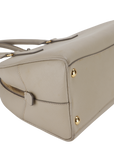 PRD DOME HANDBAG (BL) POMICE SAFFIANO LEATHER GOLD HARDWARE WITH LOCK&KEYS, DUST COVER AND CARD