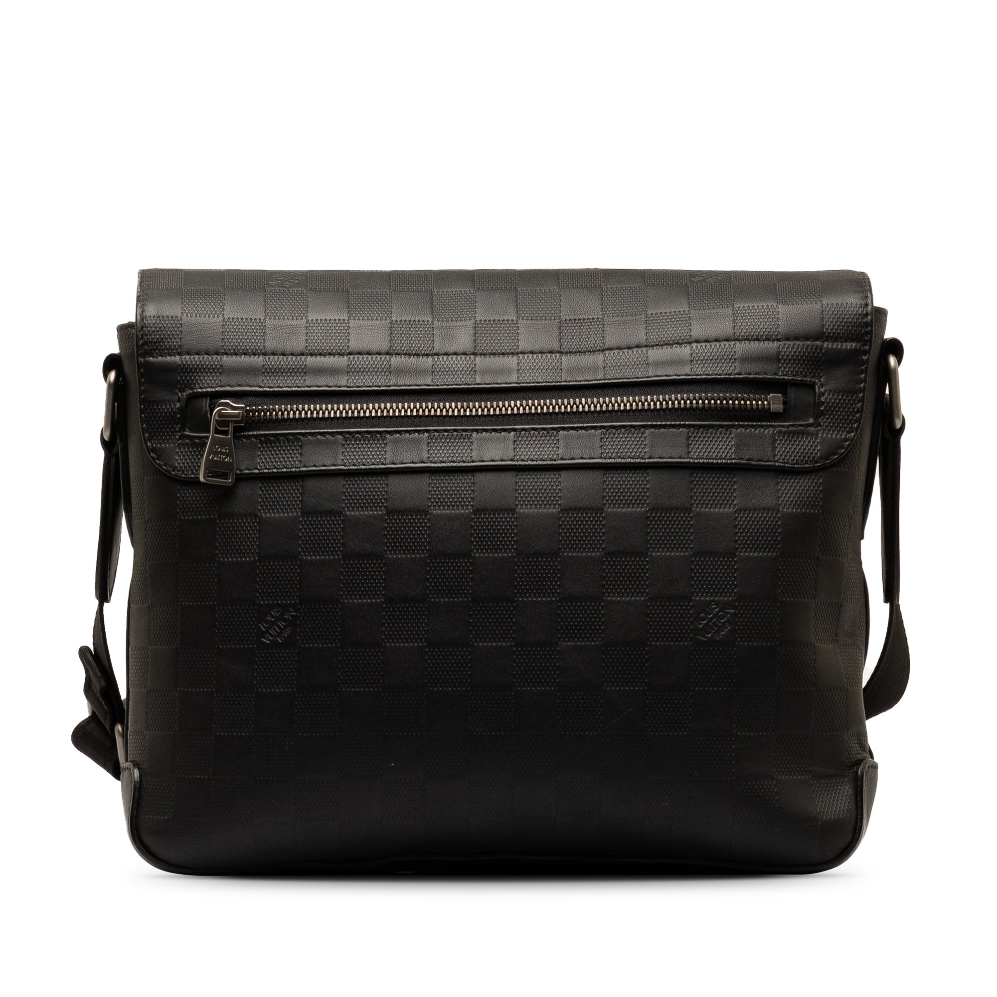 Black LV Damier Infini District PM Crossbody Bag