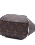 Brown LV Monogram Match Ellipse BB Satchel