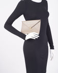 FNDI FNDI Flat Envelope Grey Leather