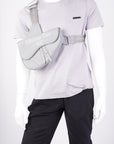 Christian DOR Saddle Bag Grey Leather OS