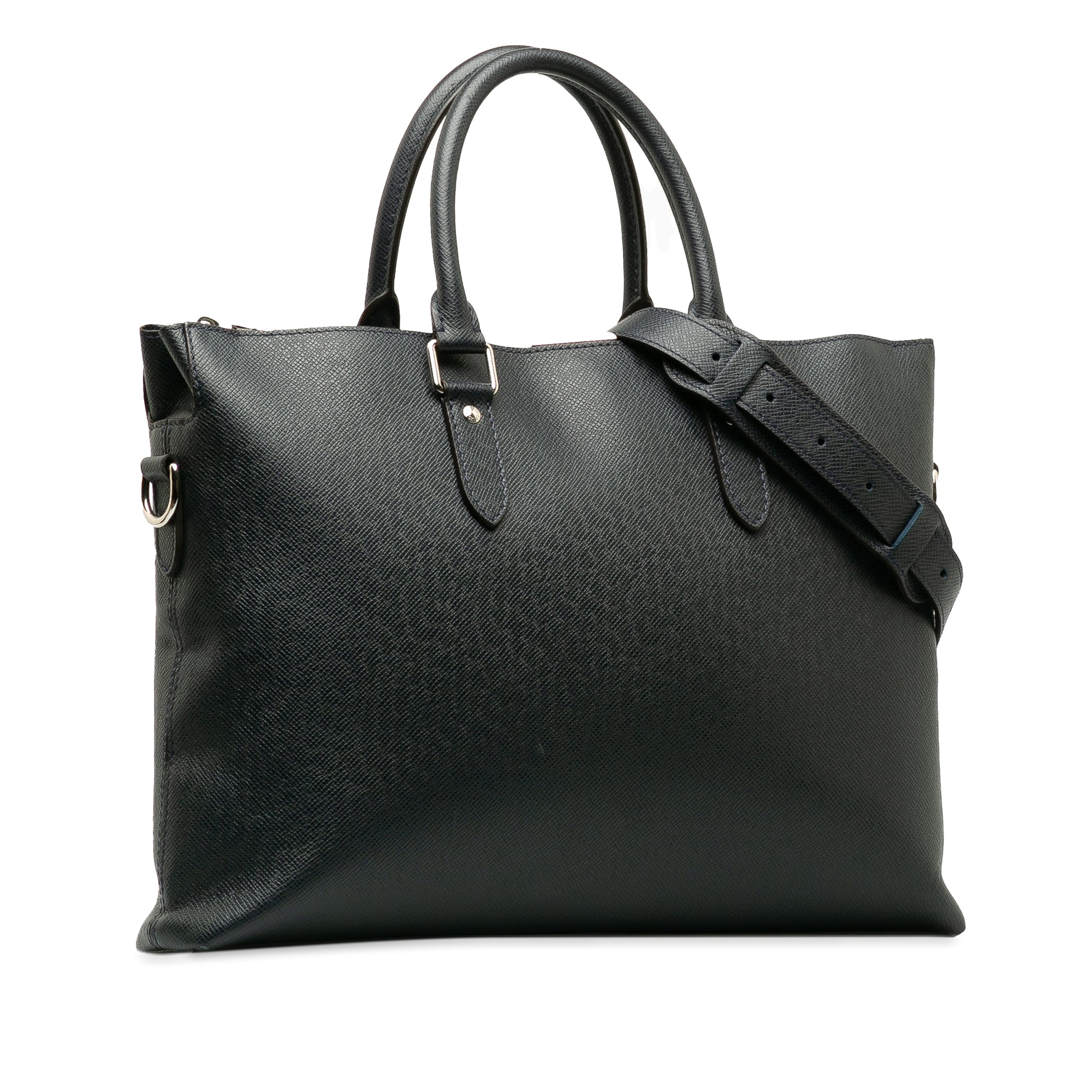 Blue LV Taiga Anton Soft Briefcase Business Bag