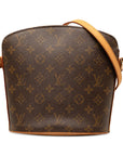 Brown LV Monogram Drouot Crossbody Bag