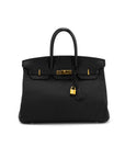 HRMS Clemence Birkin 35 Black - [Q] Stamp