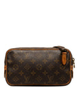 Brown LV Monogram Pochette Marly Bandouliere Crossbody Bag
