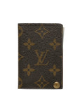 Brown LV Monogram Porte-Cartes Credit Pression Card Holder