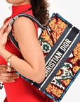 Christian DOR Small Multicolour Book Tote