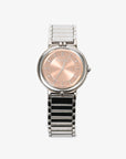 YSL Silver Pink Faced Watch