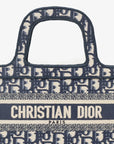 Christian DOR Navy Oblique Mini Book Tote