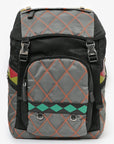 PRD S/S Runway Grey/Multi Nylon Contrast Stitch Backpack