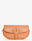 Christian DOR Brown Leather East West 'Bobby' Bag