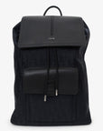Christian DOR Navy/Black Leather/Nylon Motion Oblique Backpack