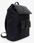 Christian DOR Navy/Black Leather/Nylon Motion Oblique Backpack